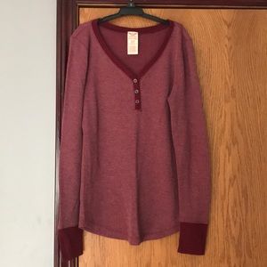 faded glory maroon long sleeve